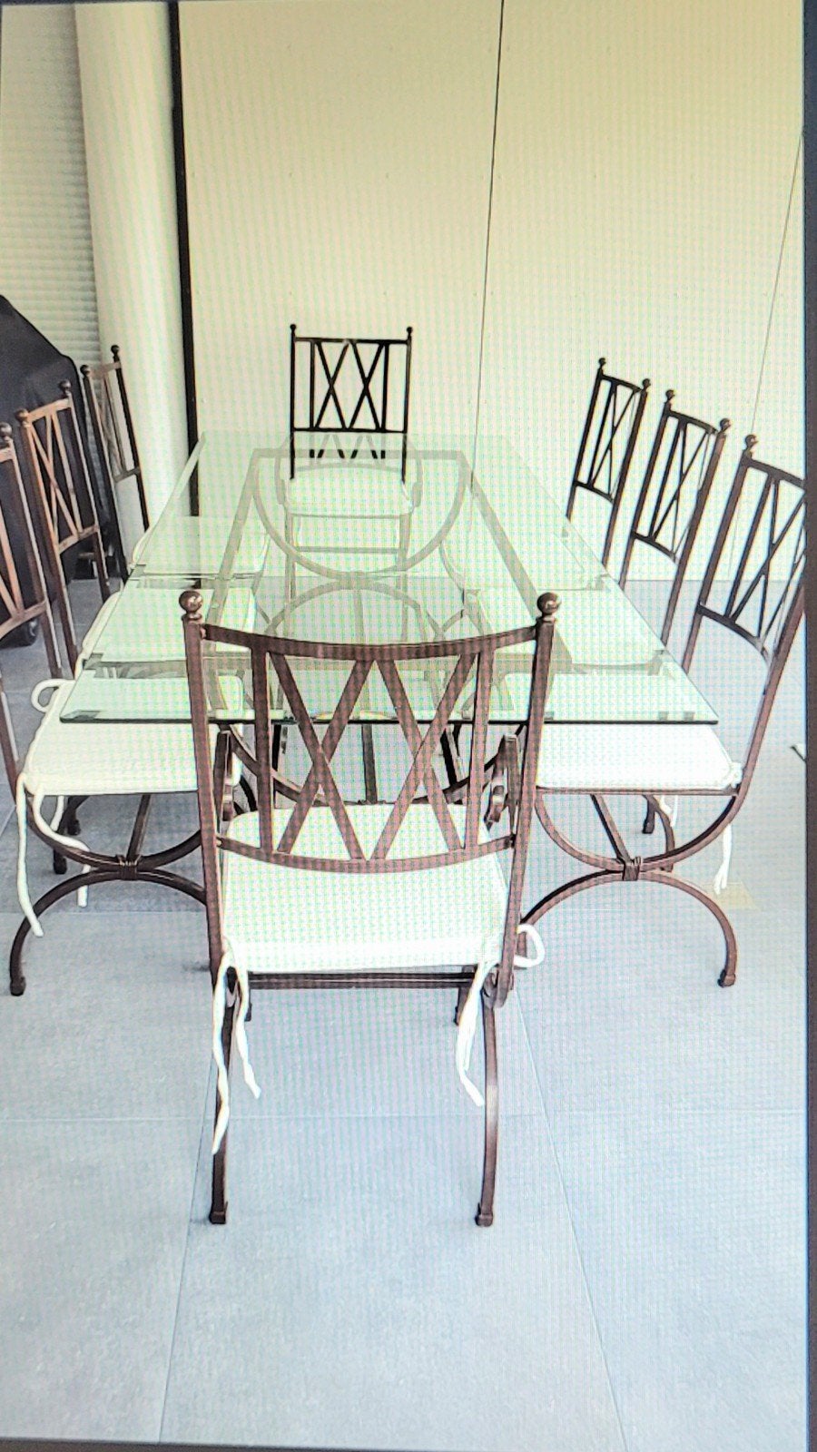 Ensemble ARCO  table & chaises, salle à manger ou pergola, Jardin & Terrasse, Enlèvement, Bois