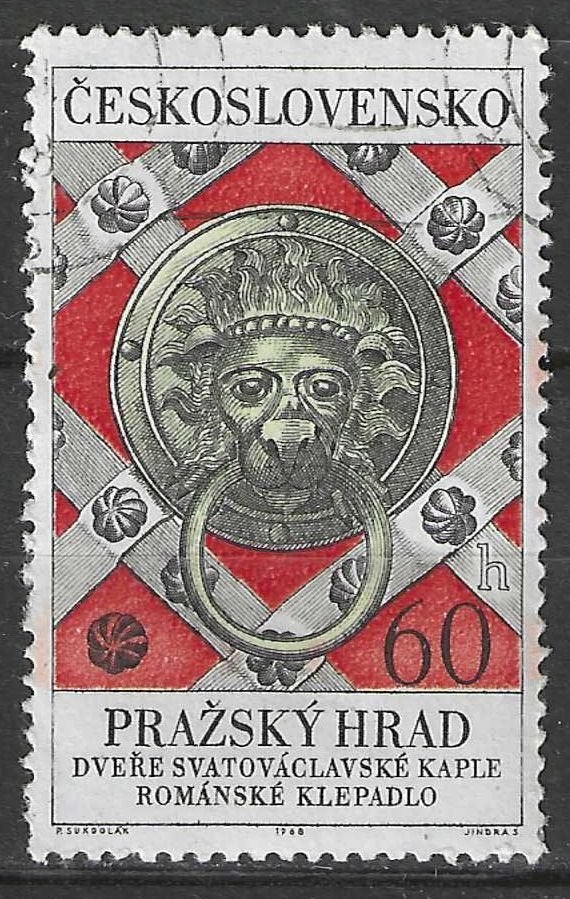 Tsjechoslowakije 1968 - Yvert 1640 - Deurklopper (ST), Verzenden, Gestempeld