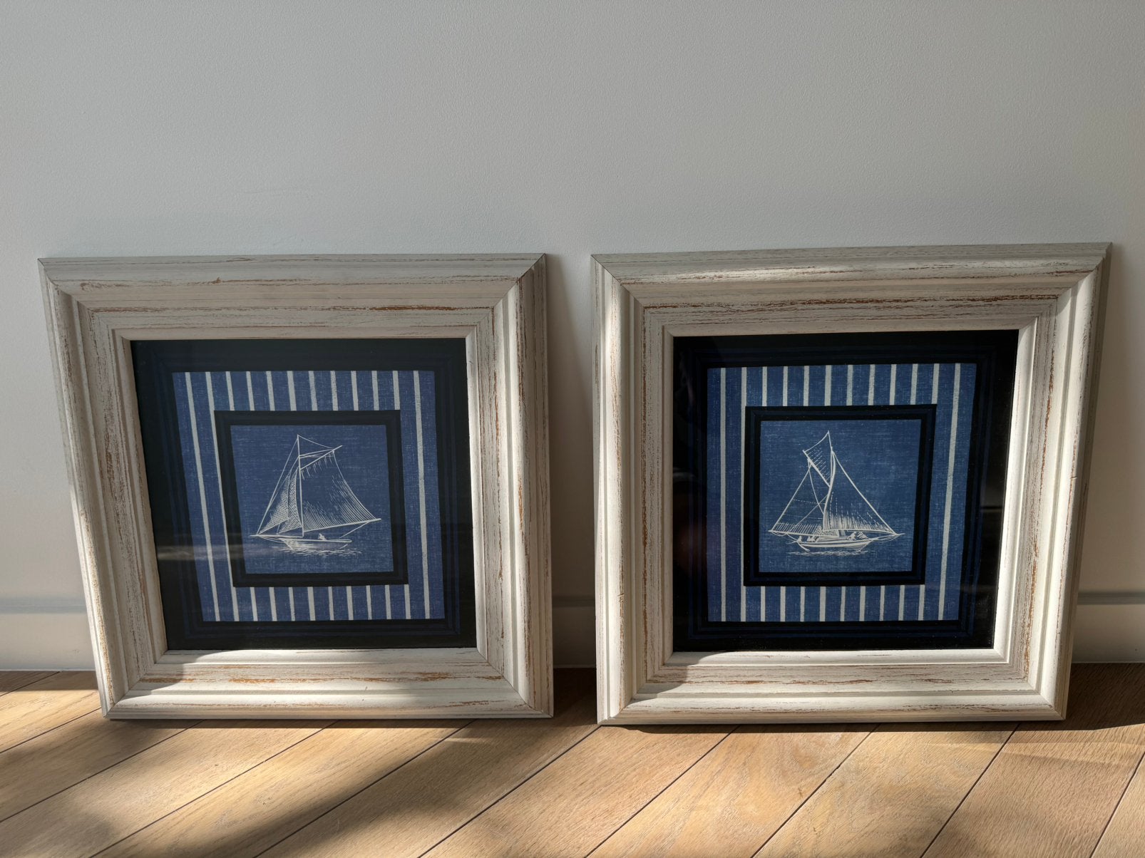 Nautical Drawing I & II – set van 2, Isabelle de Borchgrave, Maison & Meubles, Accessoires pour la Maison | Cadres, 43 cm, 43 cm