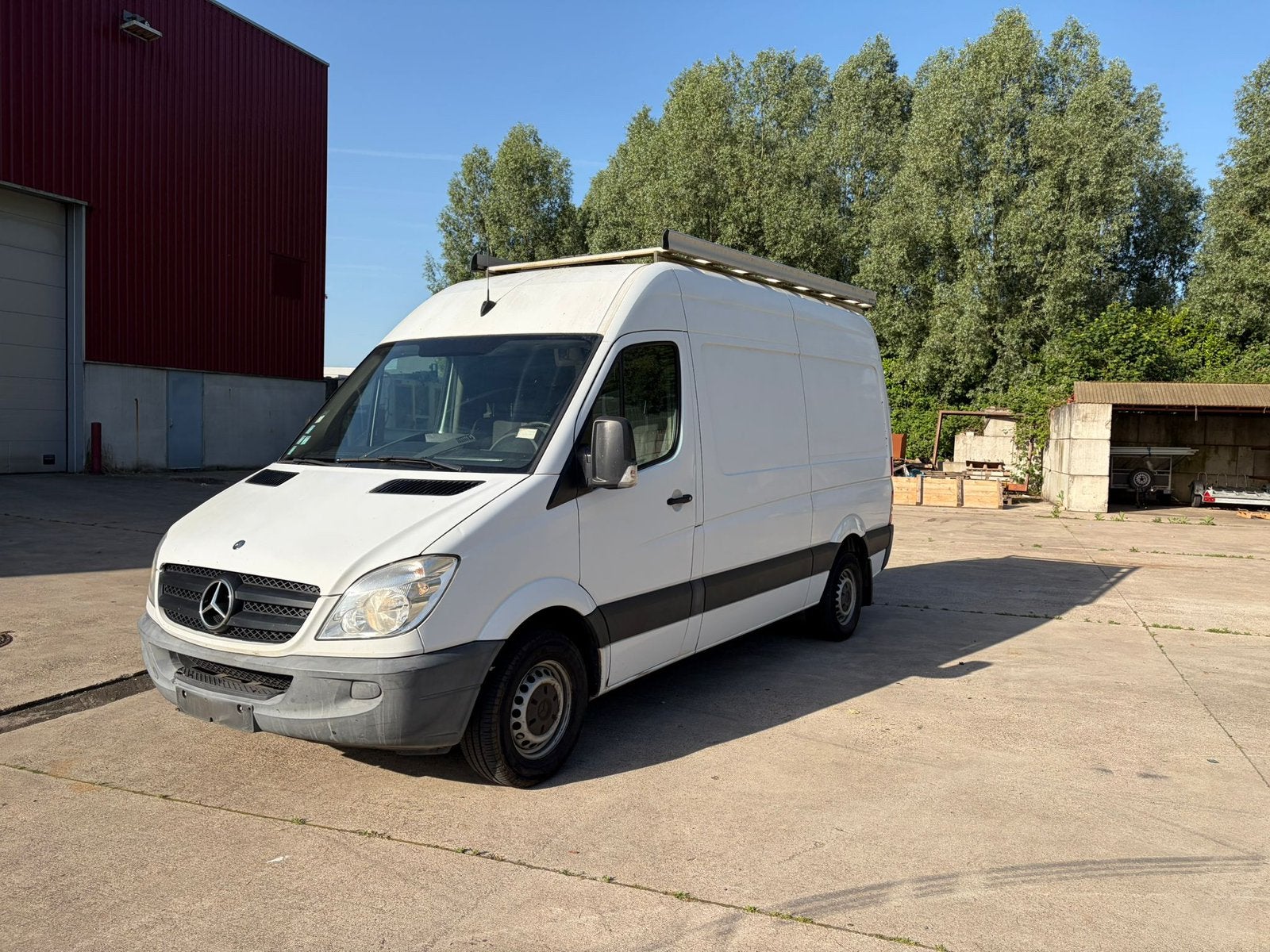Mercedes Sprinter 313CDI, Auto's, Bestelwagens en Lichte vracht, Euro 5, Zwart, 4 cilinders, Wit
