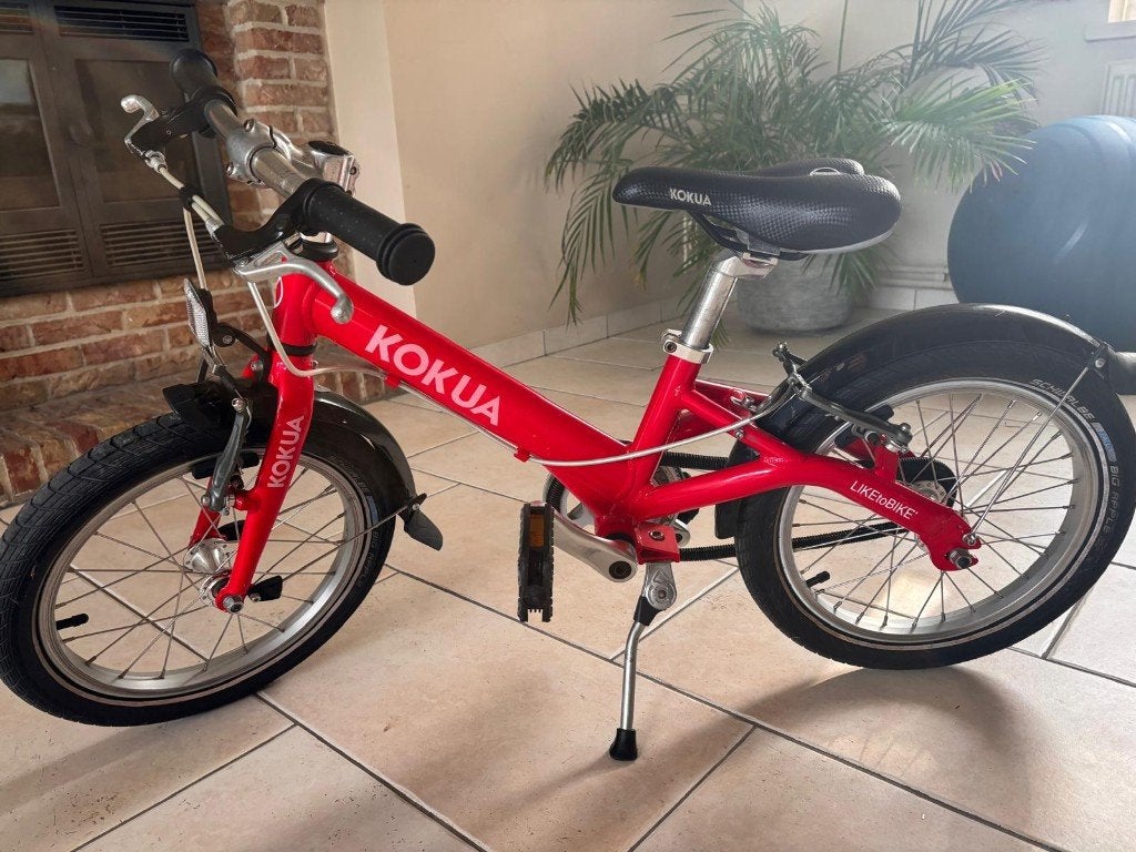 Kokua 16inch 3-7 jaar, Fietsen en Brommers, Ophalen, 16 tot 20 inch, Velgrem, Zo goed als nieuw