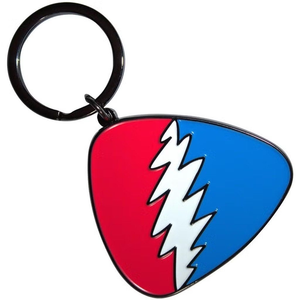 Grateful Dead - Red/Blue Plectrum - Sleutelhanger off. merch, Ophalen of Verzenden, Nieuw