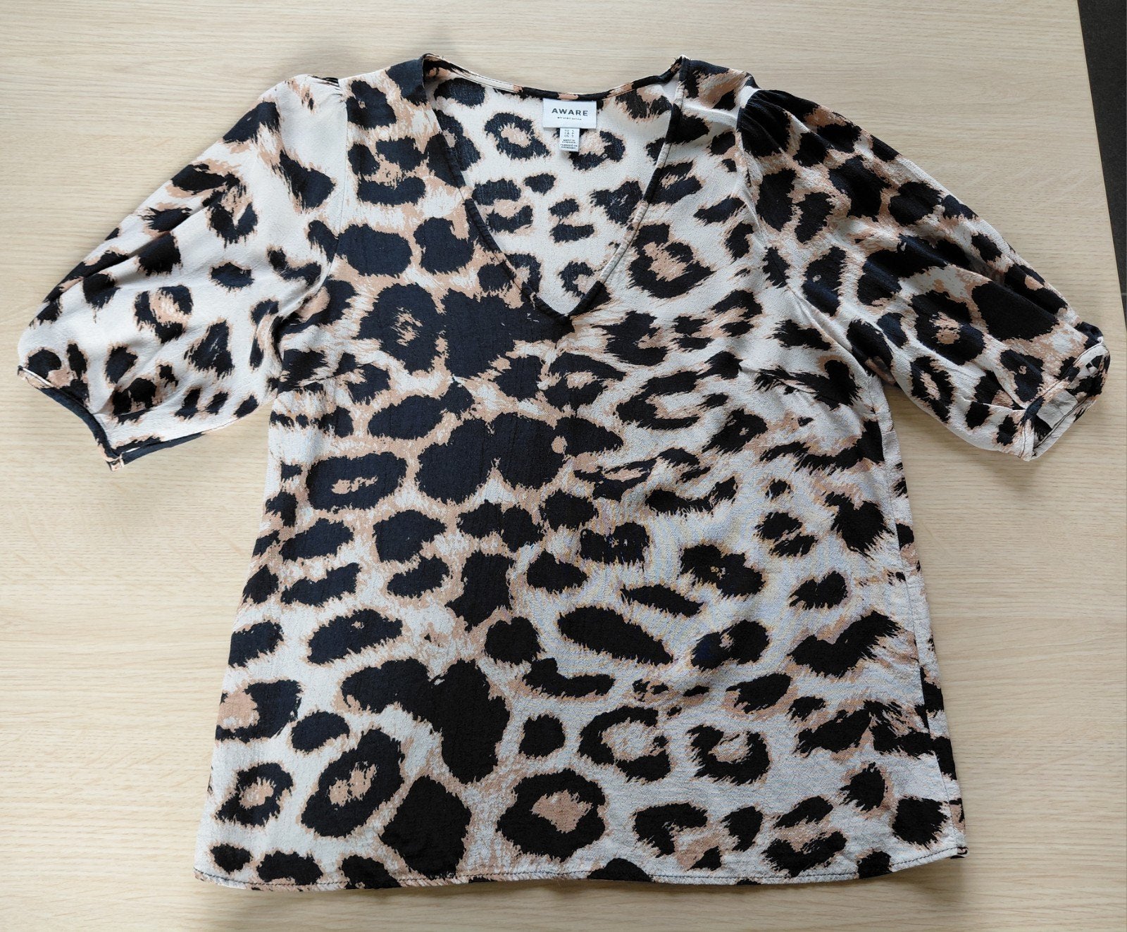 Blouse Aware by Vero Moda, luipaardprint, small (S), Ophalen