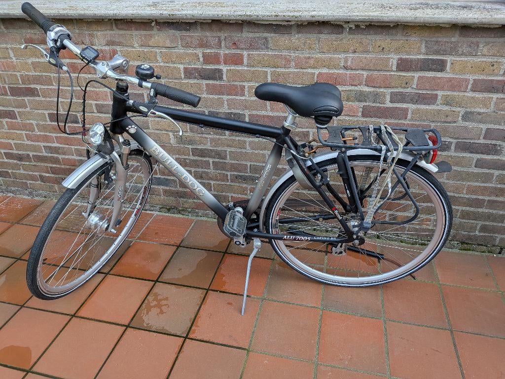 Herenfiets - stadsfiets Bull-dog, Fietsen en Brommers, Versnellingen, Zo goed als nieuw, 53 tot 57 cm, Ophalen