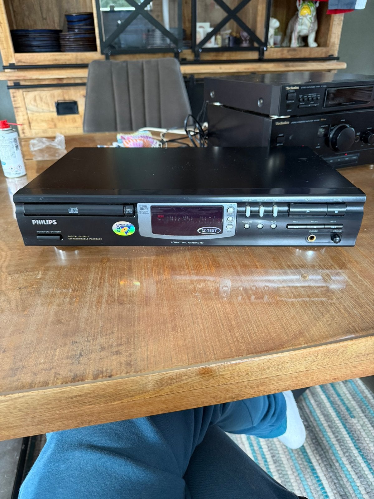 Philips cd speler met cd text CD 753, Audio, Tv en Foto, Cd-spelers, Ophalen of Verzenden, Zo goed als nieuw, Philips