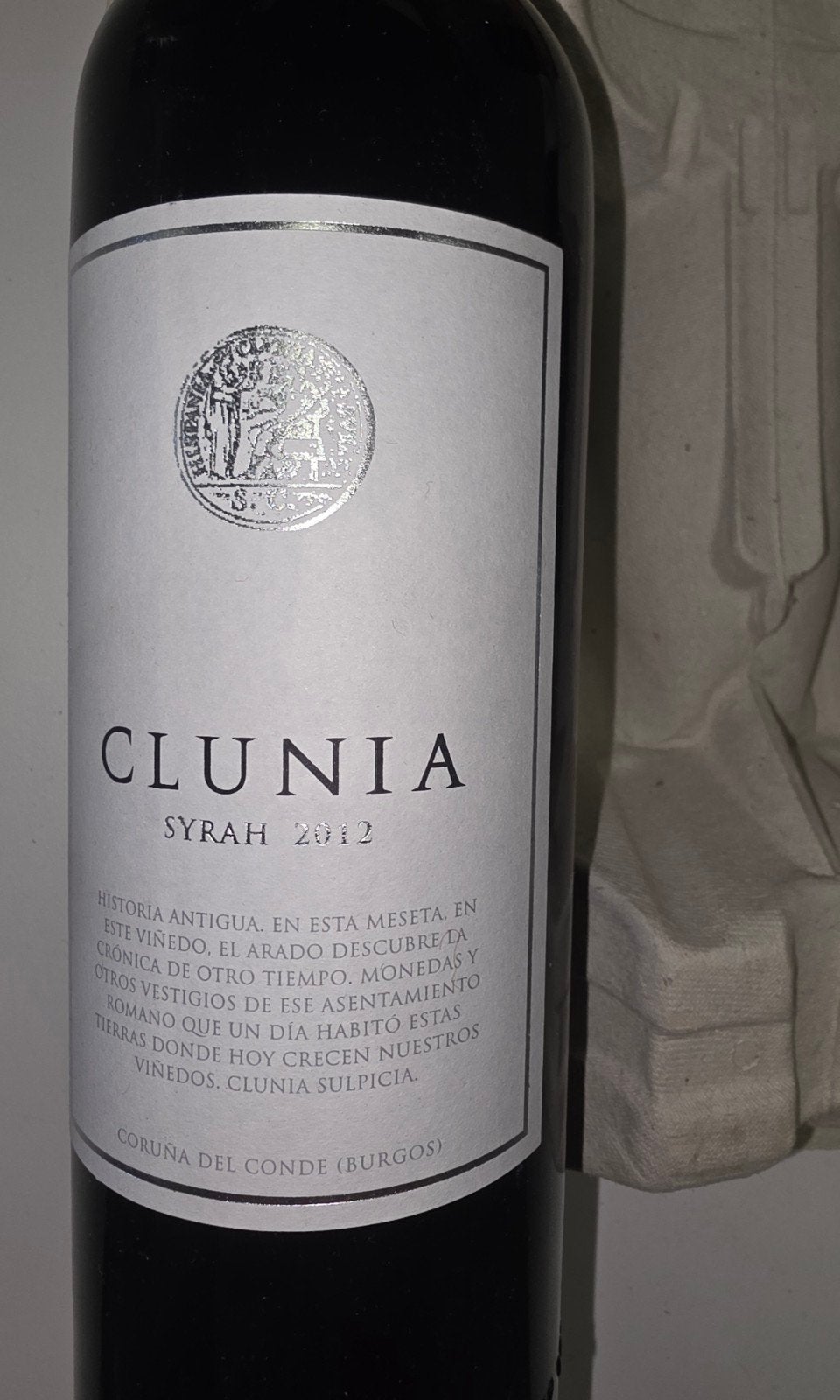 Clunia Syrah 2012 – Spaanse rode wijn – Coruña del Conde (Bu, Enlèvement, Vin rouge
