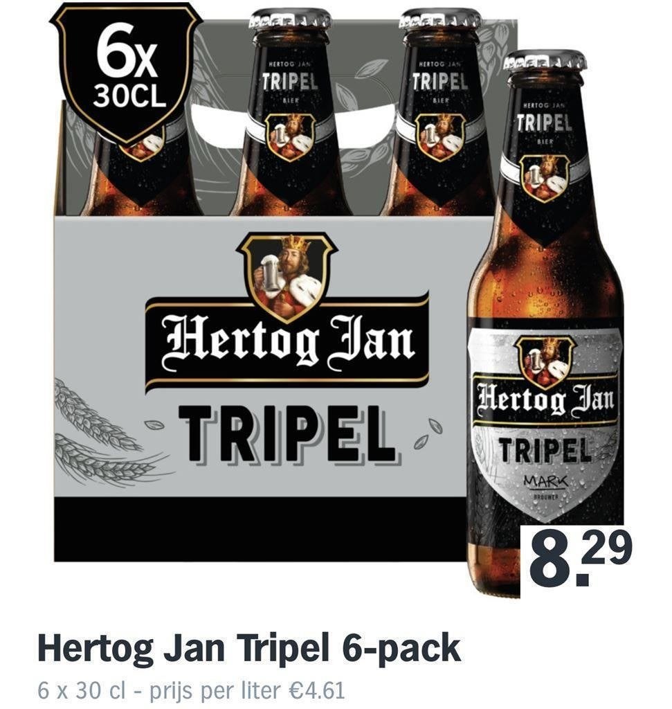 Hertog Jan Tripel 12 X 6 flesjes, Verzamelen, Ophalen of Verzenden, Nieuw, Flesje(s), Hertog Jan