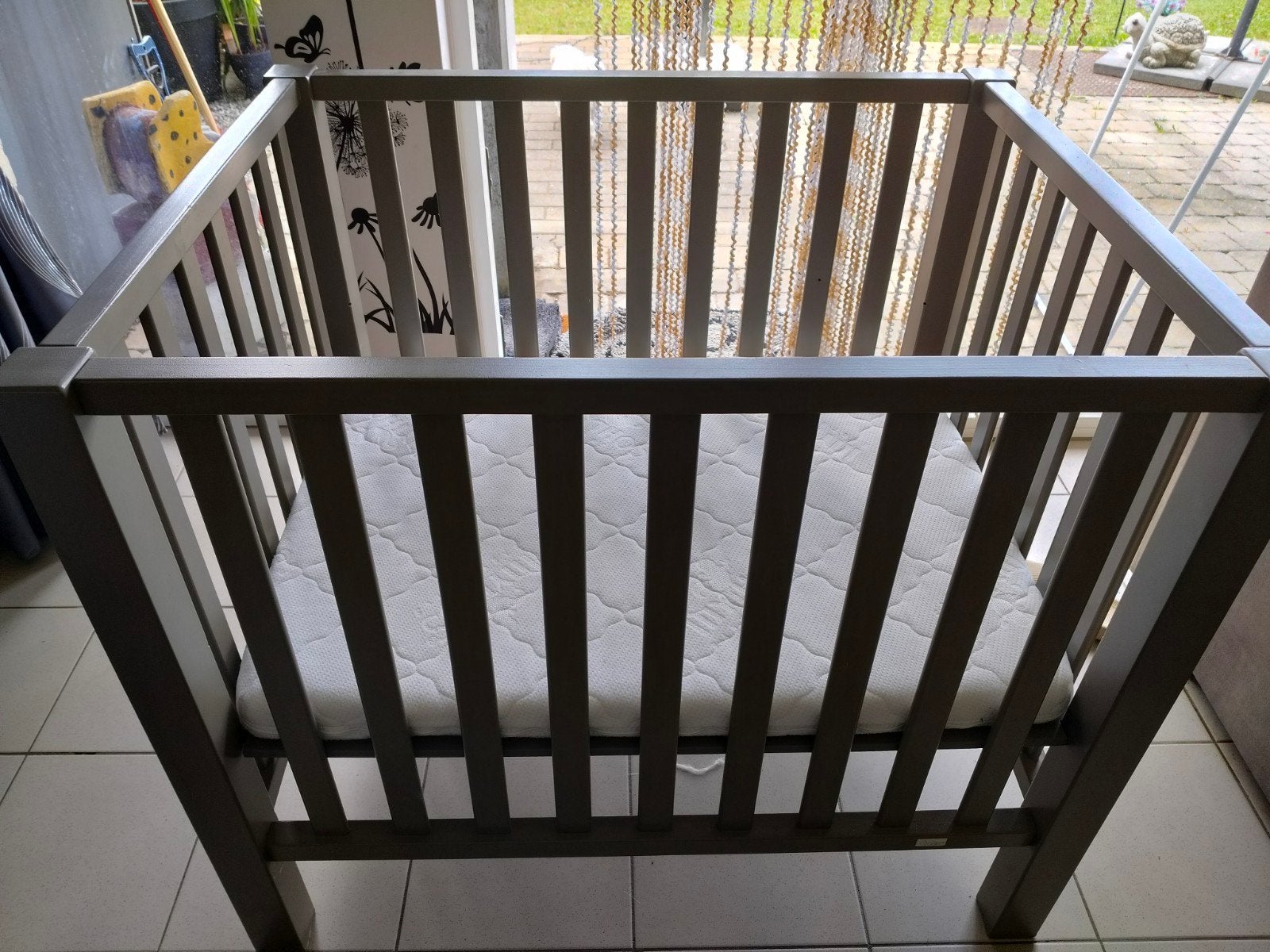 babypark hout, Ophalen, Gebruikt, In hoogte verstelbaar, Rechthoekig
