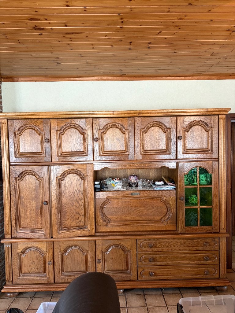 Dressoir kast, Ophalen, Gebruikt, Eikenhout, Met deur(en)