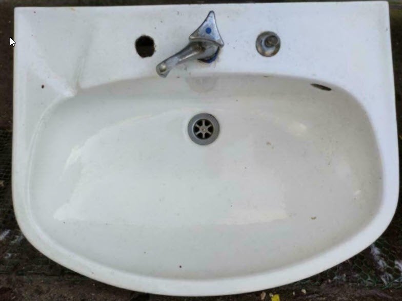 Voetbad lavabo wastafels, Doe-het-zelf en Bouw, Sanitair, Ophalen, Gebruikt, Wastafel