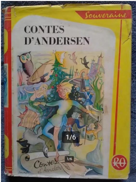 "Contes d'Andersen" 1964, Livres, HANS CHRISTIAN ANDERSEN, Enlèvement ou Envoi, Utilisé, Contes (de fées)