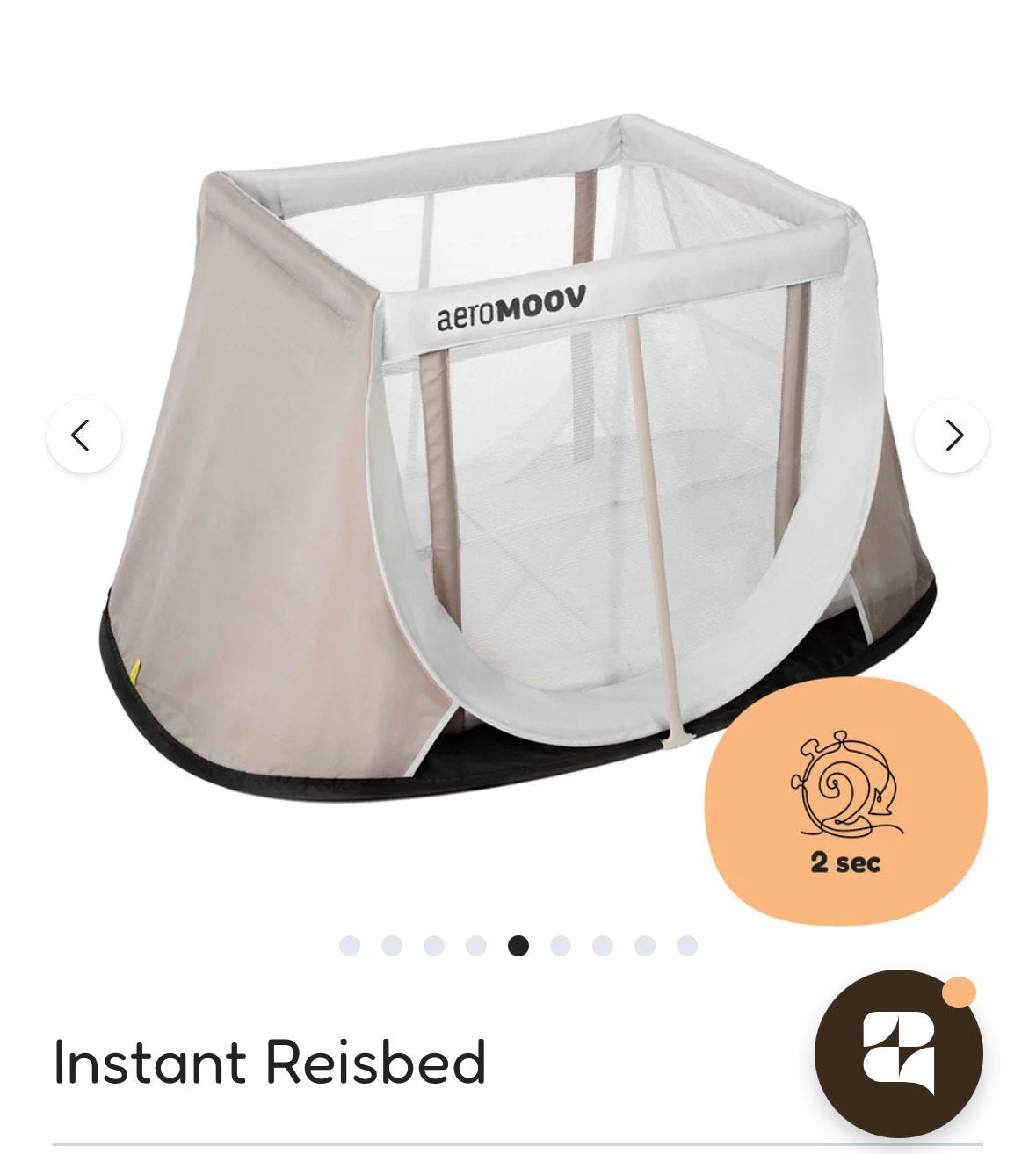 Aoromoov instant reisbed, Enfants & Bébés, Enlèvement, Comme neuf, Lit de voyage
