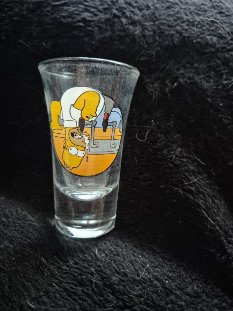 Glaasje Homer Simpson, Collections, Verres & Petits Verres, Enlèvement ou Envoi