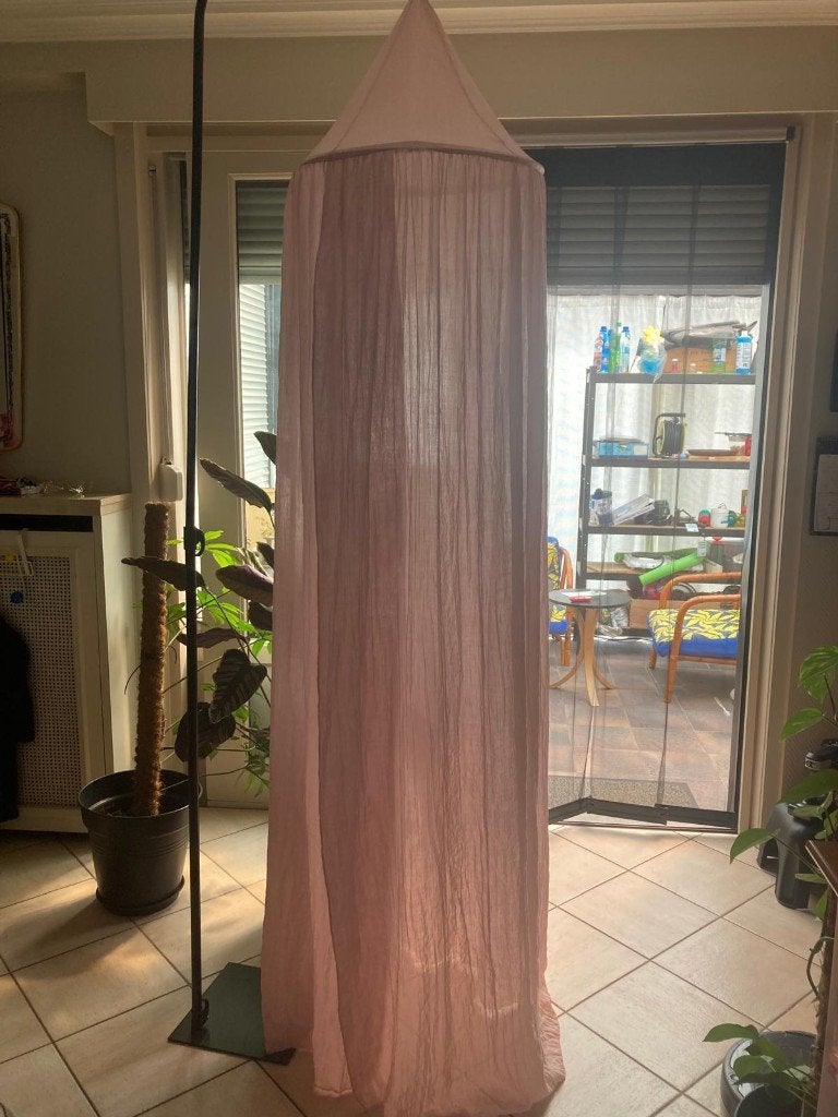 Staander + Klamboe (kleur oud roze), Kinderen en Baby's, Nieuw, Klamboe, Roze, Inclusief standaard