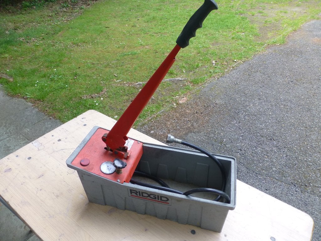RIDGID 1450 druktestpomp 50 bar, Ophalen, Gebruikt, Ridgid