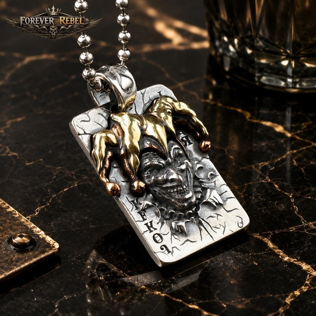 The Last Laugh - 925 Zilver, Bijoux, Sacs & Beauté, Pendentifs, Neuf, Autres représentations, Argent, Argent
