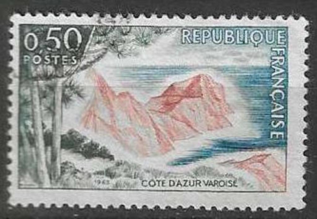 Frankrijk 1963/1965 - Yvert 1391 - Aurenkust Varoise (ST), Verzenden, Gestempeld