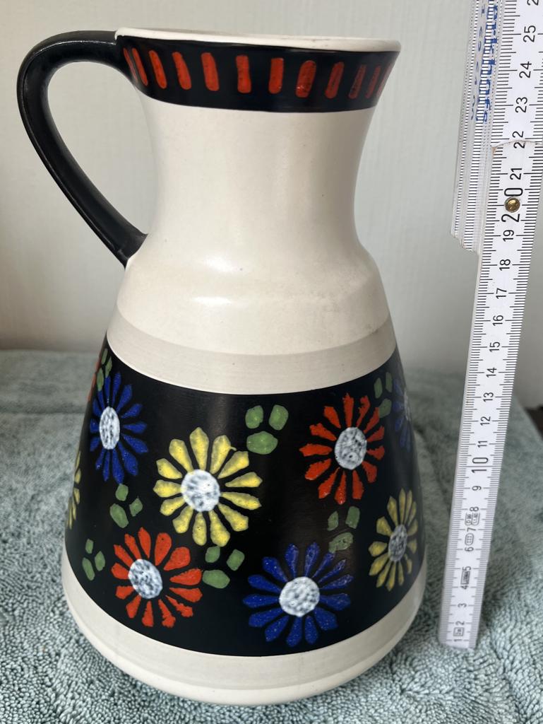 Prachtige vintage West Germany Dümler & Breiden vaas., Ophalen of Verzenden, Gebruikt, Wit