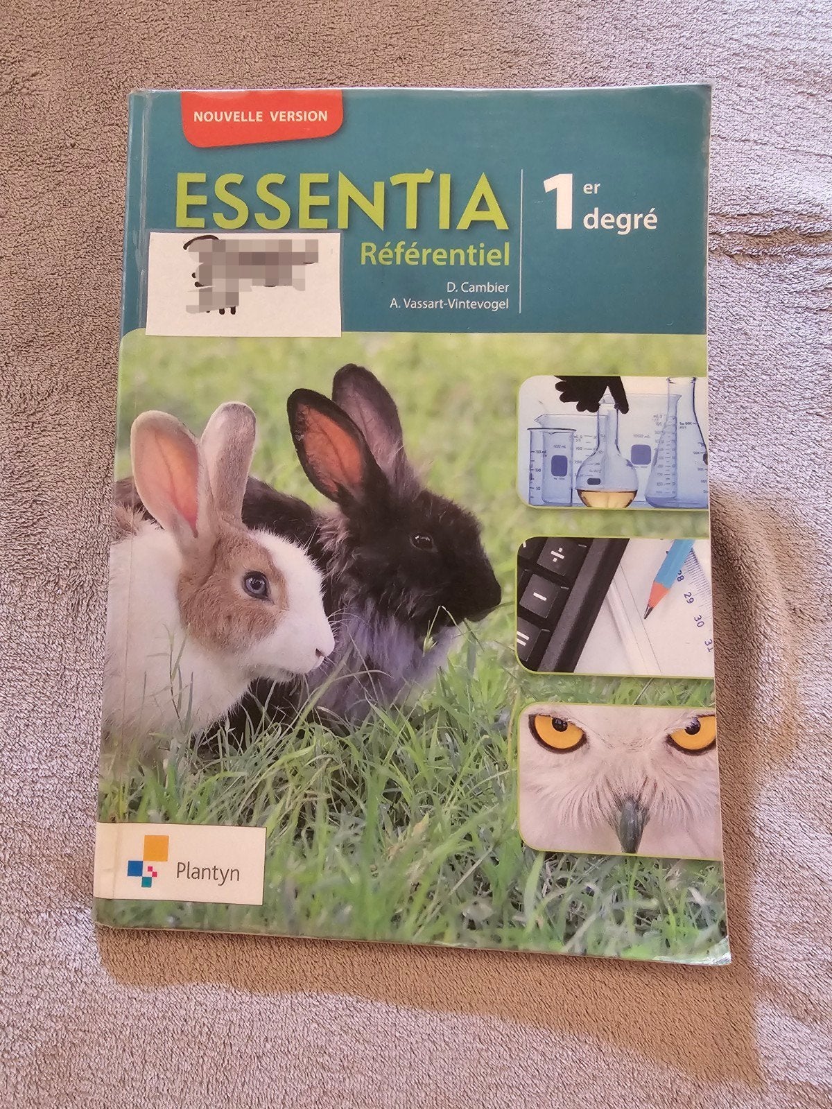 Essentia 1 : Référentiel agréé - Manuel de sciences - Planty, Enlèvement, Utilisé, Secondaire, Biologie