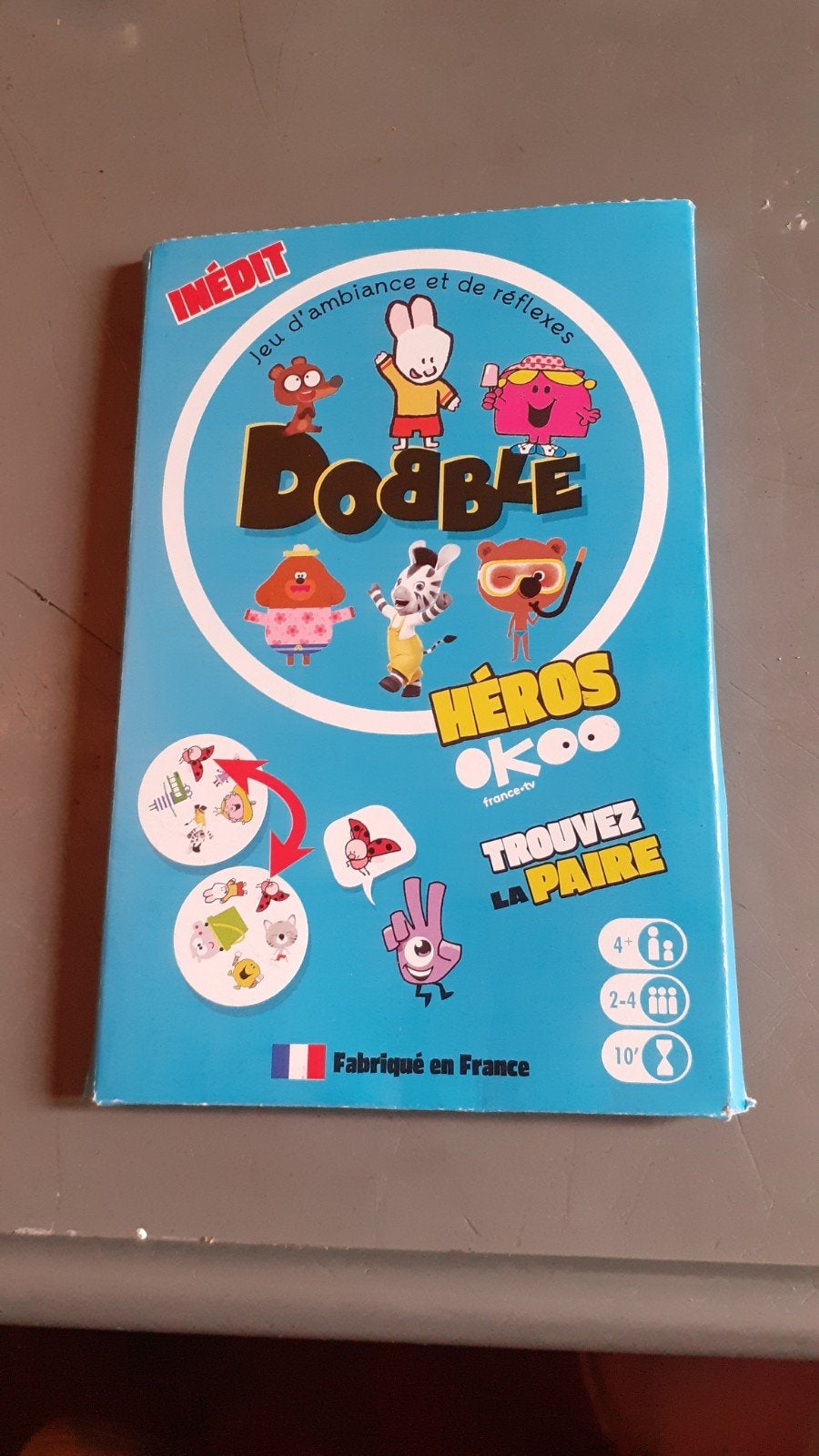 jeu de société double trouver la paire héros okoo, Ophalen of Verzenden