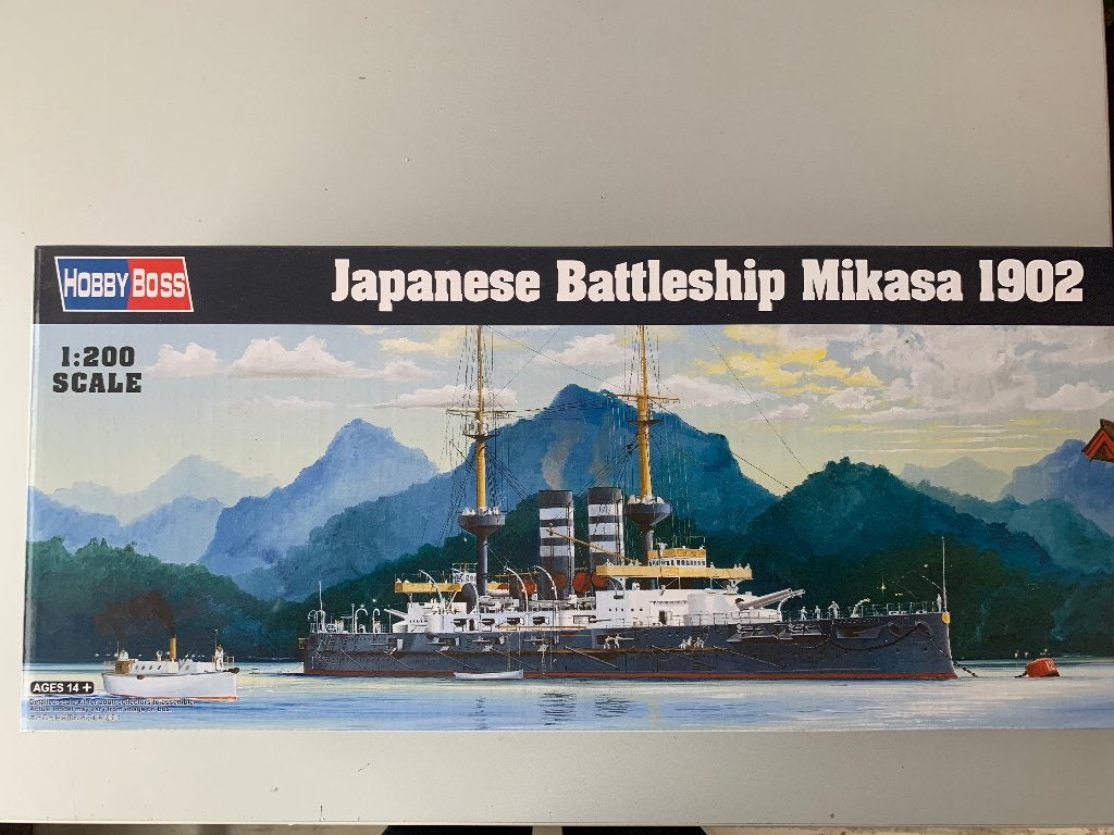 Modelbouw kit 1/200 Slagschip Mikasa, Hobby & Loisirs créatifs, Modélisme | Bateaux & Navires, Enlèvement, Neuf, 1:50 à 1:200