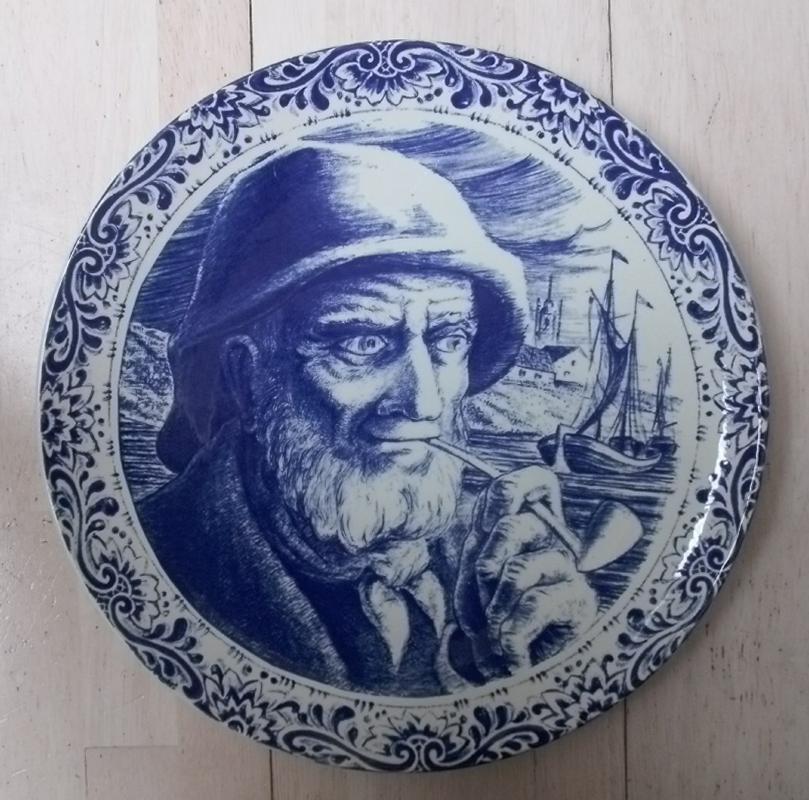 2 Delfts blauw borden ( Boch ), Ophalen of Verzenden