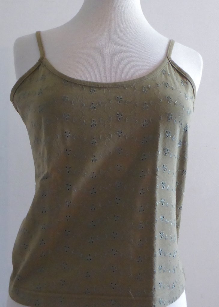 Topje  olijfgroen " Hennes " Large, Kleding | Dames, Topjes, Ophalen, Zo goed als nieuw