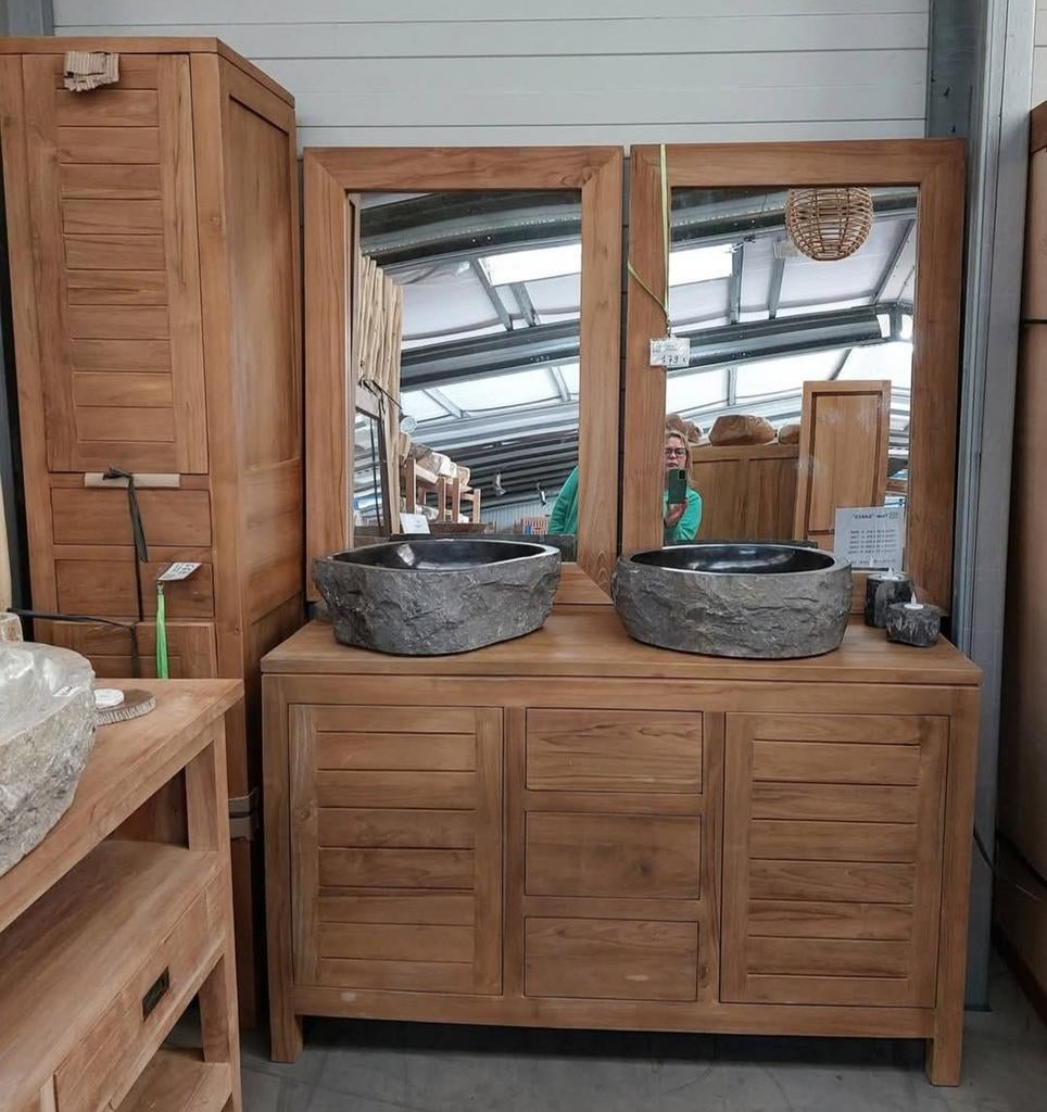 Massieve Teak Badkamermeubelen, Ophalen, Nieuw