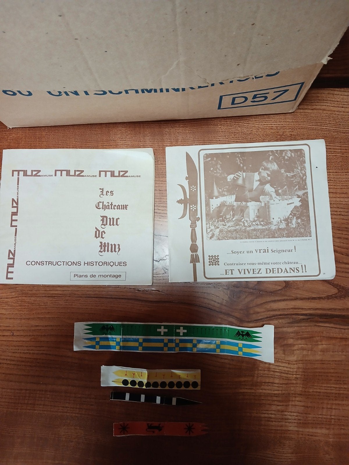 vintage kasteel bouwpakket Muzamuse (met handleiding), Antiek en Kunst, Ophalen of Verzenden