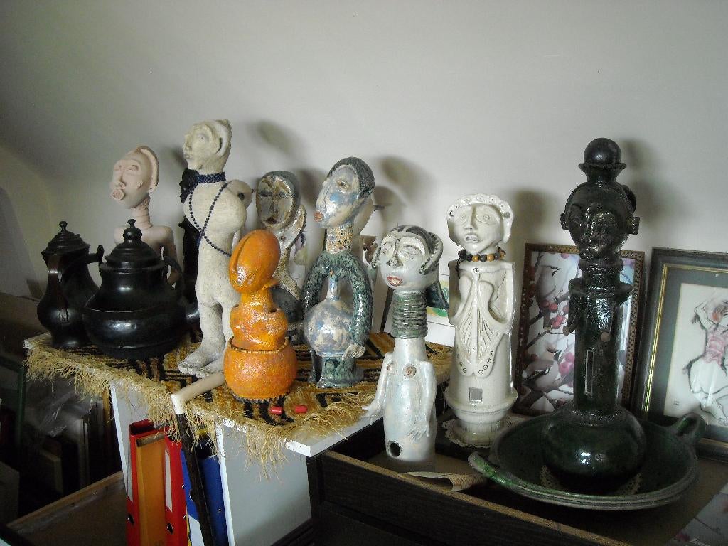kunstverzameling van schilderijen-tekeningen en keramieken, Antiek en Kunst, Ophalen