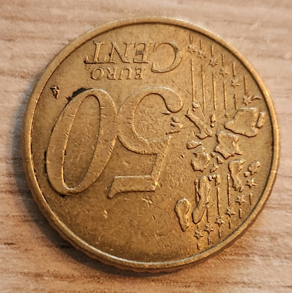 Duitsland 50 cent 2002 G - PERFECTE MUNTSLAG, Ophalen, Duitsland, 50 cent, Losse munt