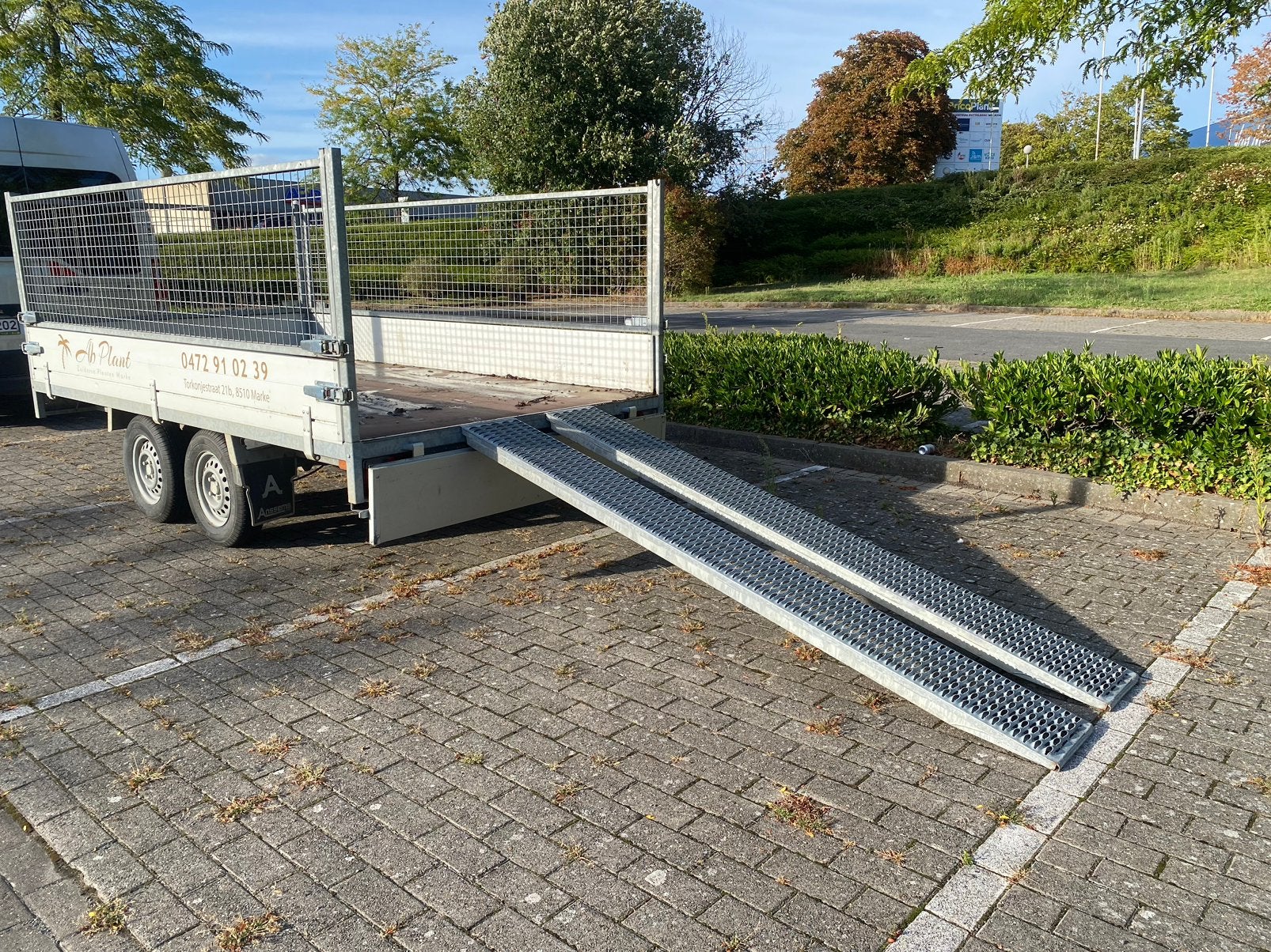 Aanhangwagen Anssems HT 2000kg tandemasser loofrekken, Auto diversen, Ophalen, Zo goed als nieuw