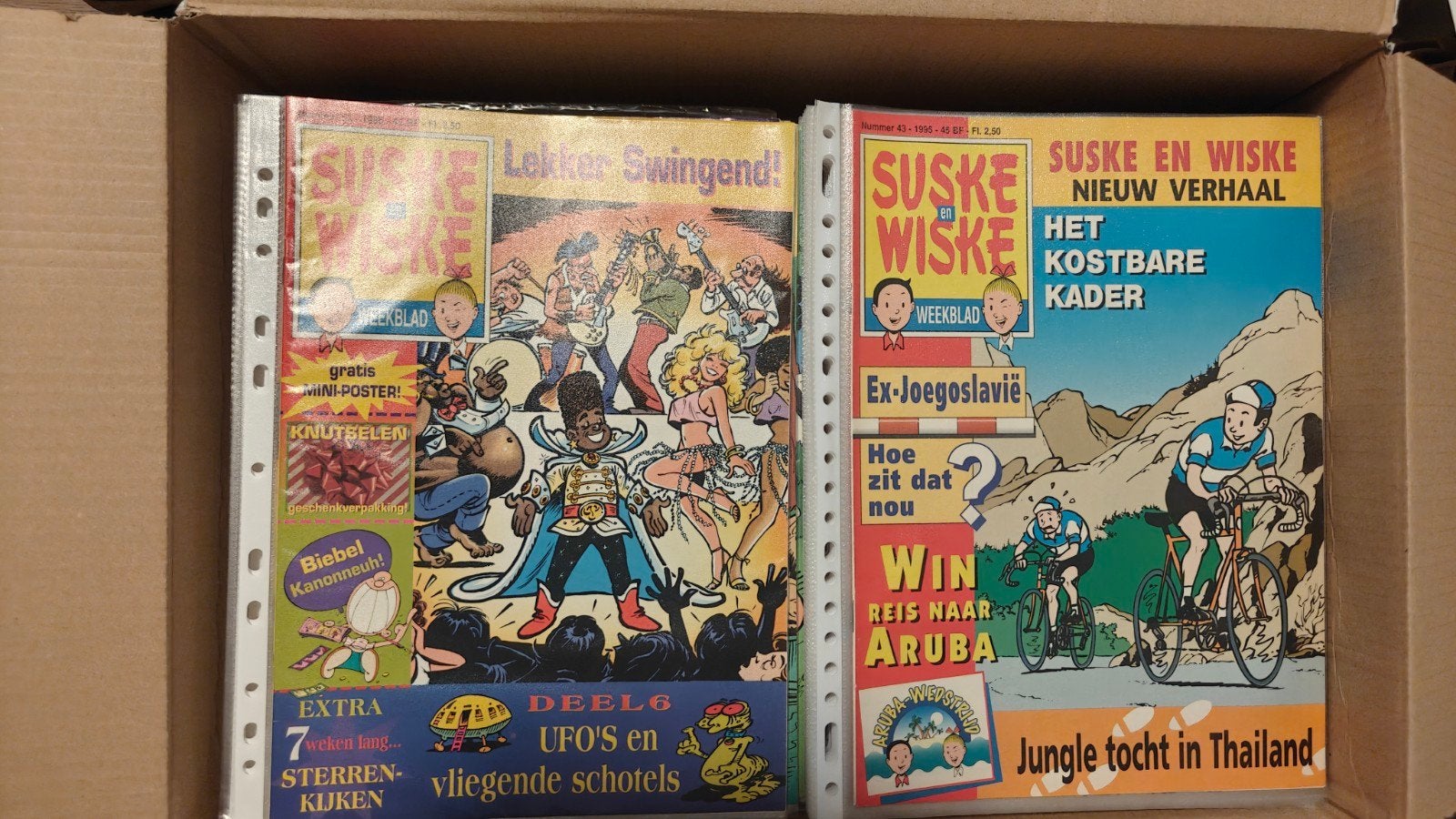 Suske en Wiske weekbladen ('94-'98), Livres, Journaux & Revues, Comme neuf, Autres types, Enlèvement ou Envoi