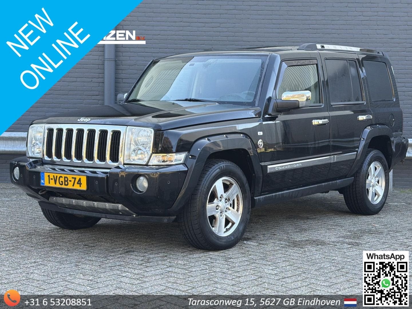 Jeep Commander 3.0 CRD Sport | € 3.950,- NETTO! | Leder | Pa, Autos, Achat, Entreprise, Commander, Diesel