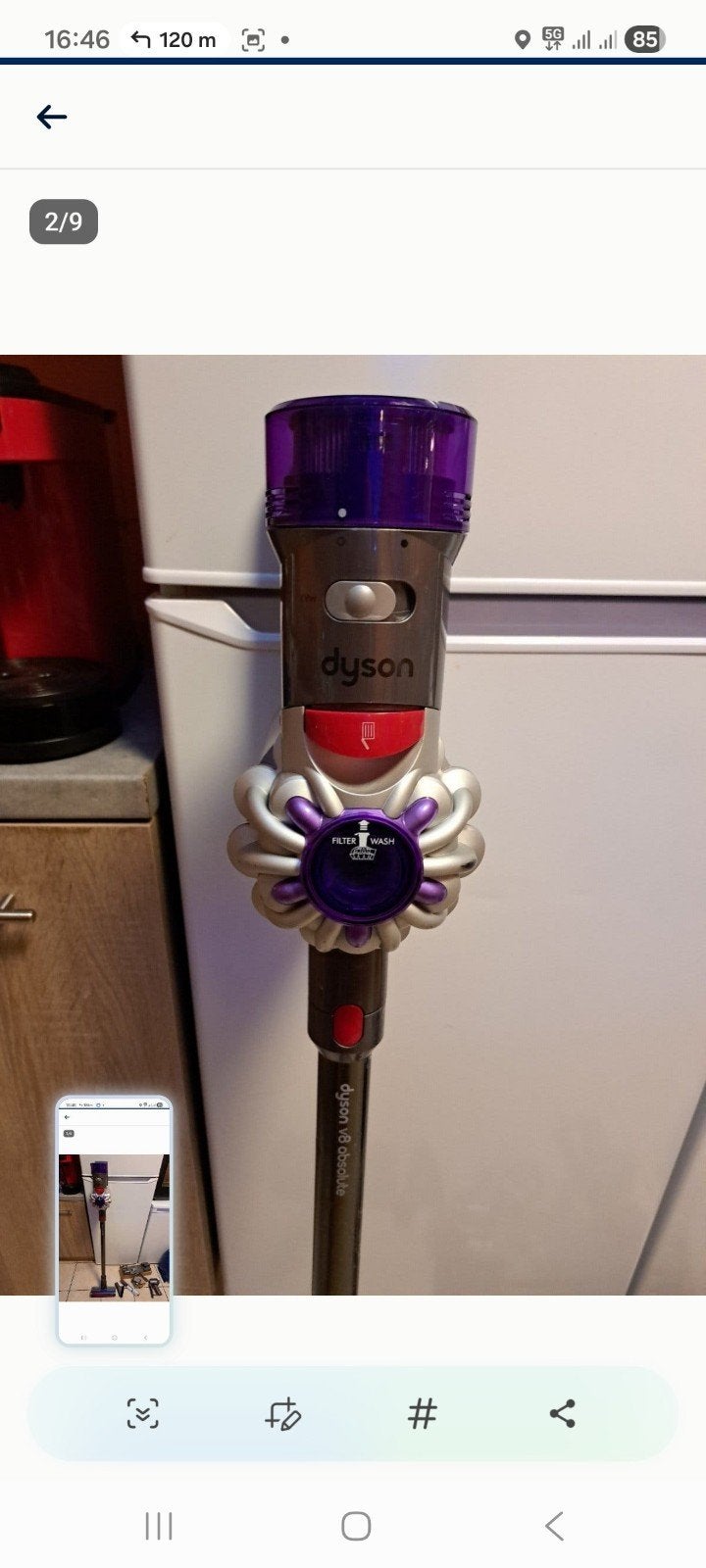 Dyson v8 absolute complet + nouveau moteur+nouvelle batterie, Electroménager, Aspirateurs, Neuf, Aspirateur balai, Dyson, Sans fil