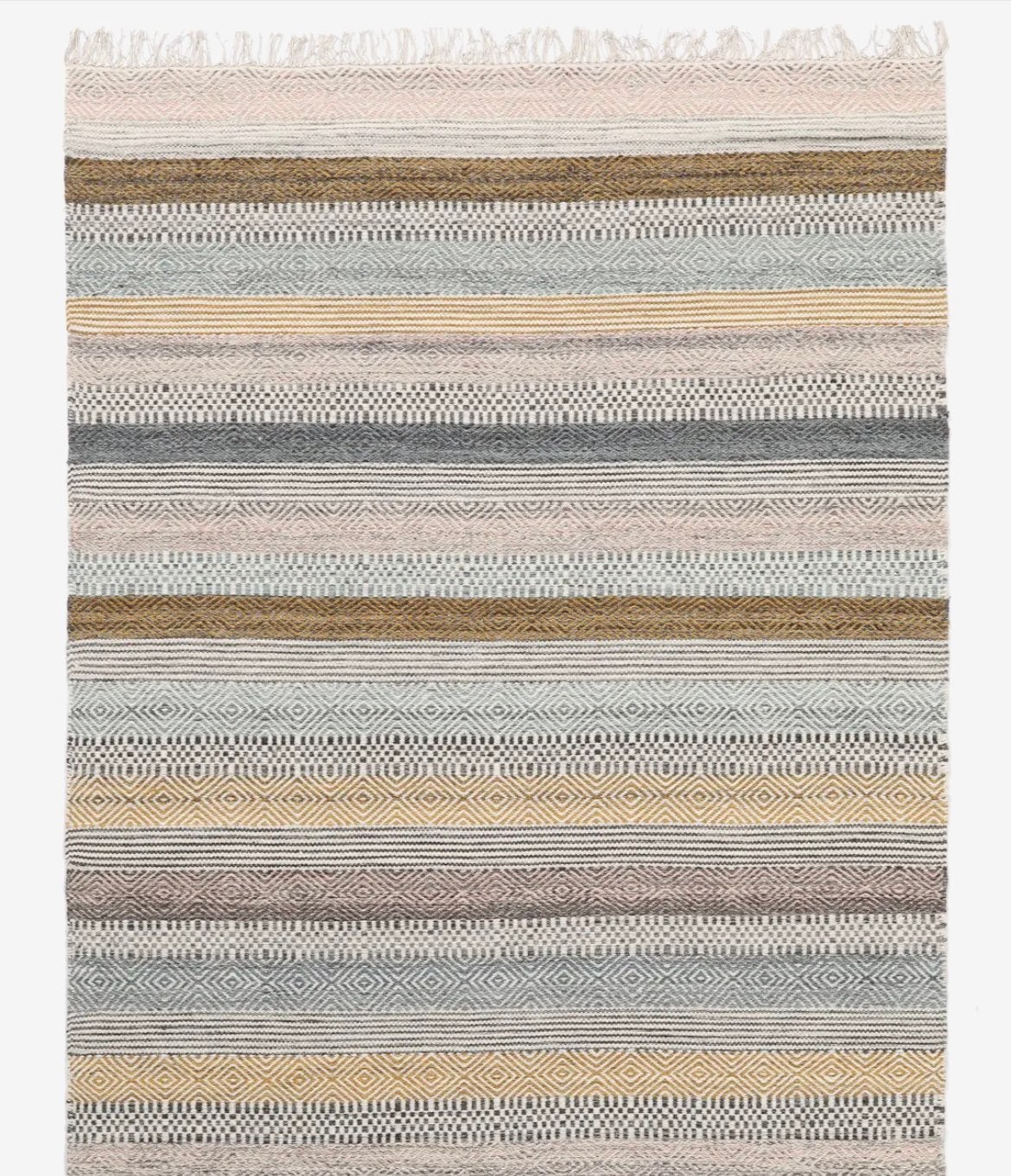 Wollen tapijt 140x200 meerkleurig, Ophalen, 100 tot 150 cm, Scandinavisch, Rechthoekig