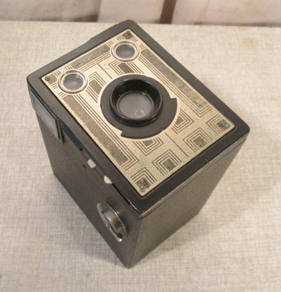 Kodak Brownie Junior Six-20 Art Deco 620-camera, Ophalen of Verzenden, 1940 tot 1960, Fototoestel