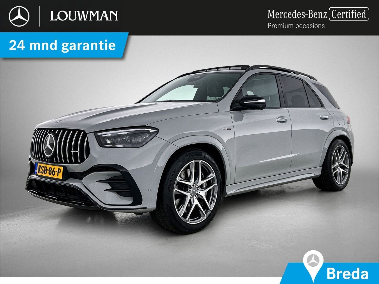 Mercedes-Benz GLE 53 AMG Mercedes-AMG Hybrid 4MATIC+ attache, Argent ou Gris, Achat, Noir, 31 g/km
