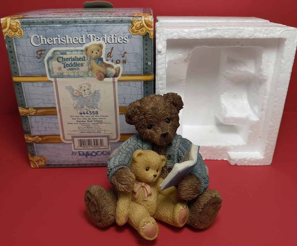 Statue de Cherished Teddies nommée « Baxter and Friend », Enlèvement ou Envoi, Neuf, Statue, Cherished Teddies
