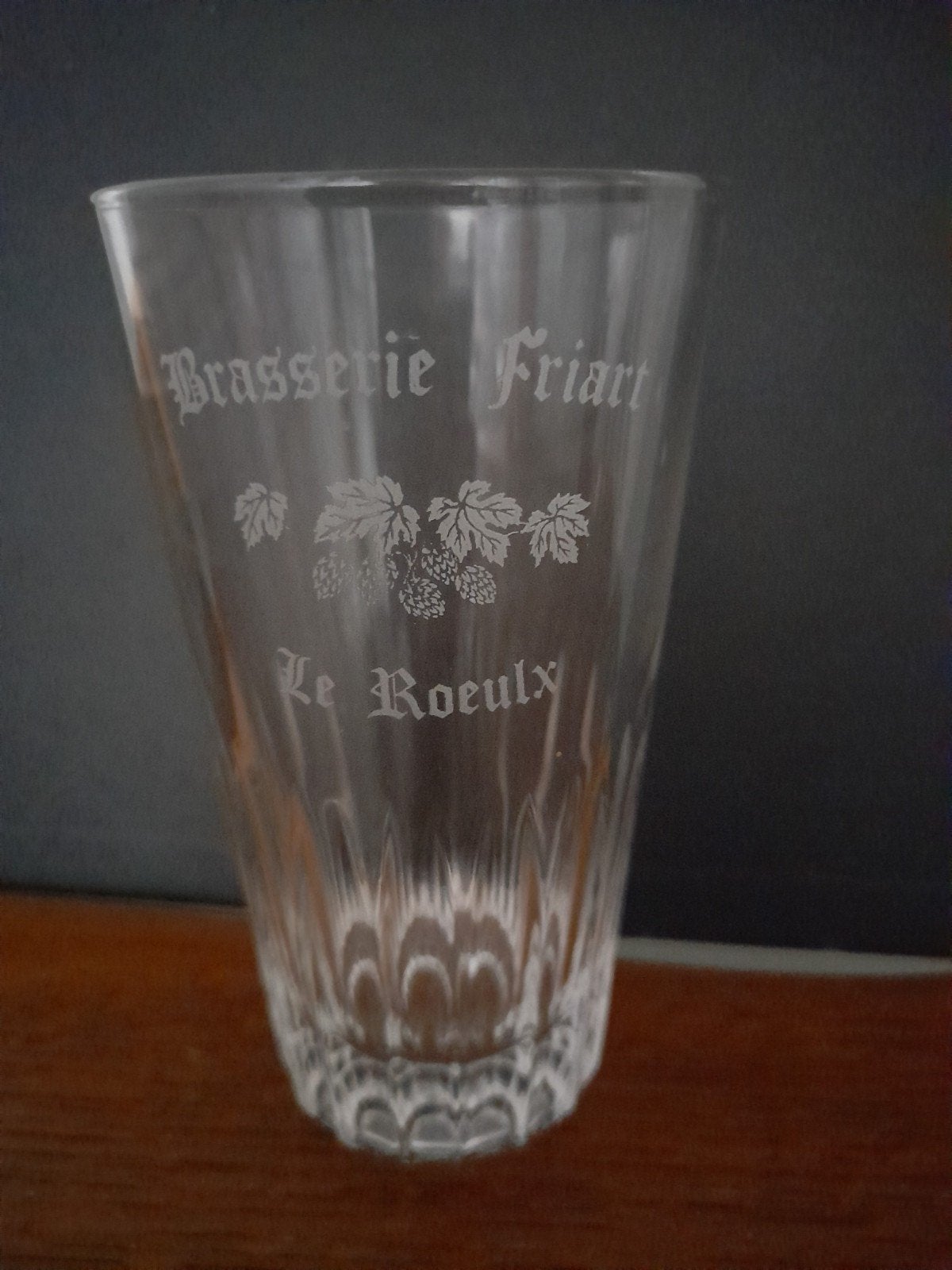 verre à bière brasserie friart le roeulx, Collections, Verres & Petits Verres, Enlèvement ou Envoi, Verre à bière