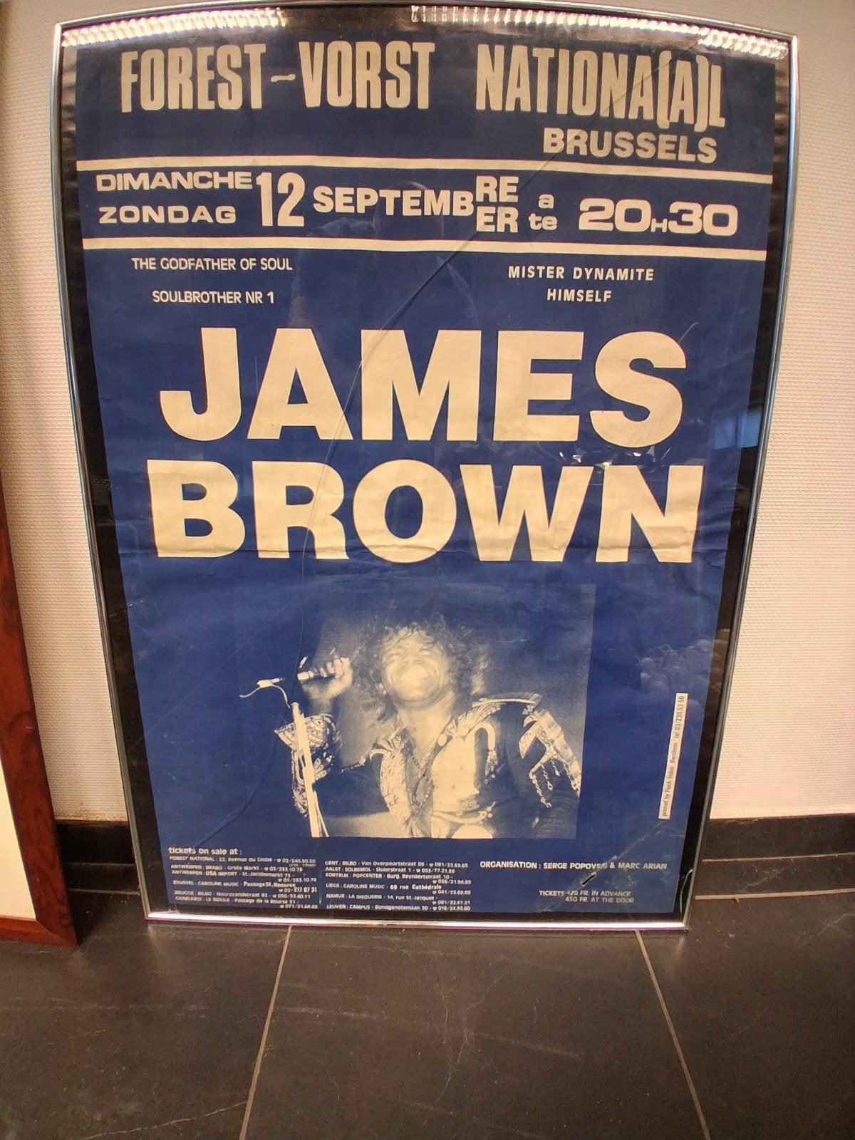 affiche optreden James Brown te Vorst, Verzamelen, Ophalen
