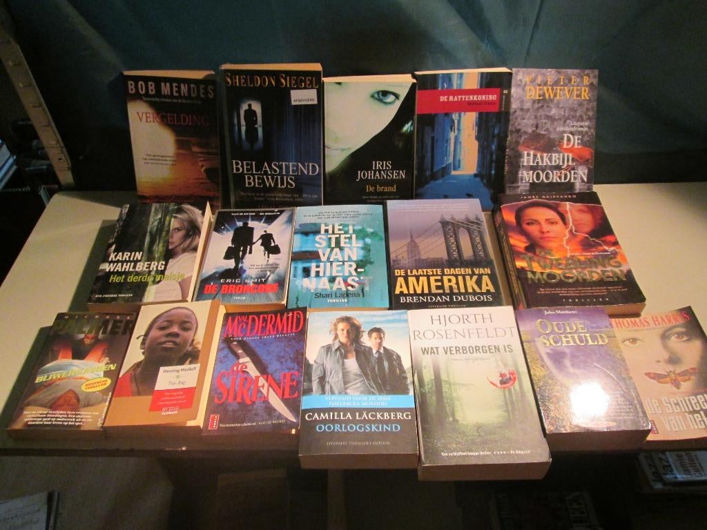 17 Nederlandstalige Thrillers, Boeken, Ophalen of Verzenden, Zo goed als nieuw