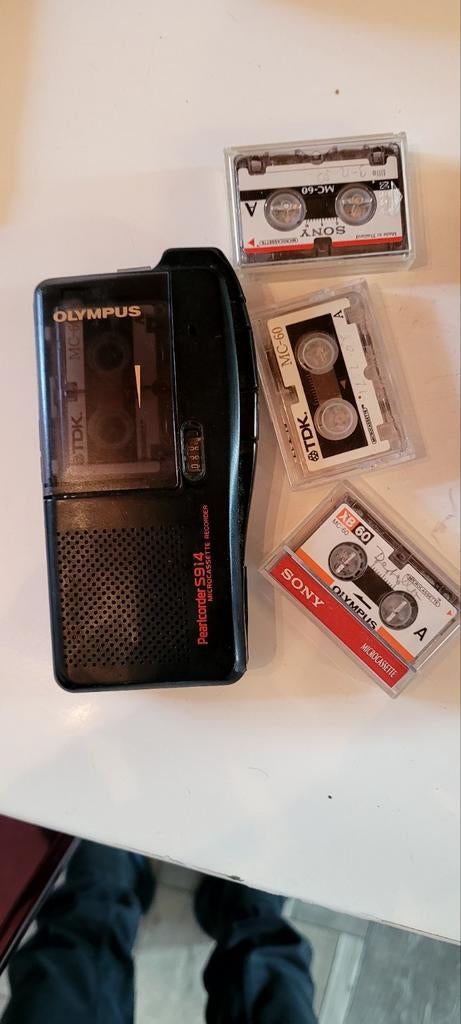 Dictaphone micro cassette, Audio, Tv en Foto, Fotocamera's Analoog, Ophalen, Olympus