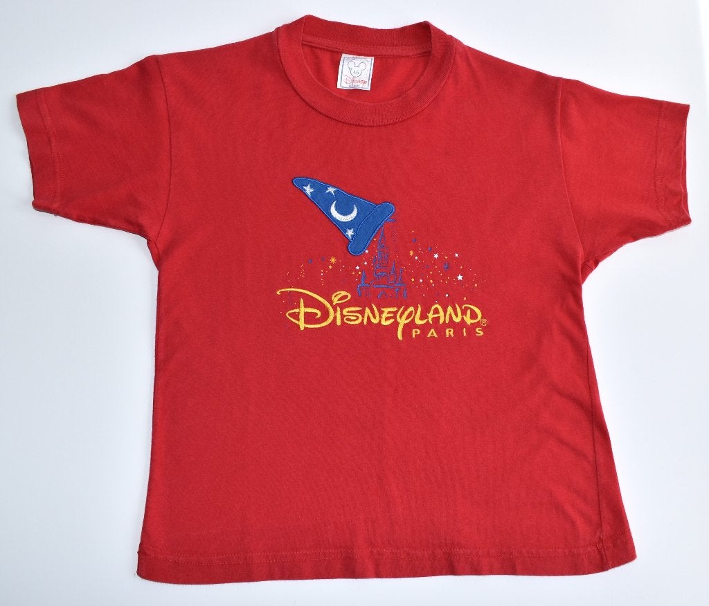 Origineel t-shirt Disneyland Paris | Fantasia | 4/5 jaar, Verzamelen, Disney, Ophalen of Verzenden, Mickey Mouse, Zo goed als nieuw
