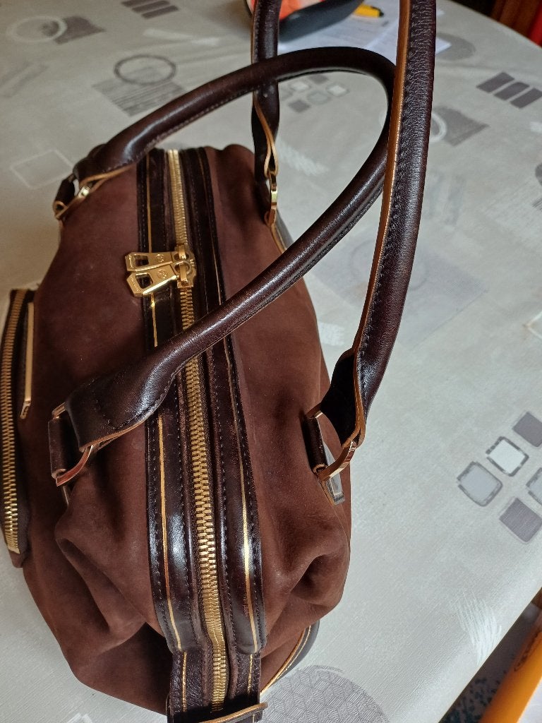 handtas Longchamp, Handtassen en Accessoires, Tassen | Damestassen, Ophalen of Verzenden, Zo goed als nieuw, Bruin, Handtas