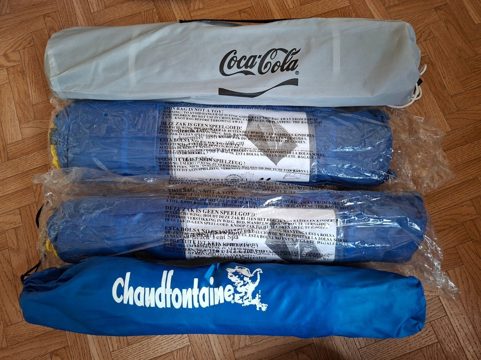 Strandtent / festivaltent :  Ice tea / coca - cola ..., Ophalen