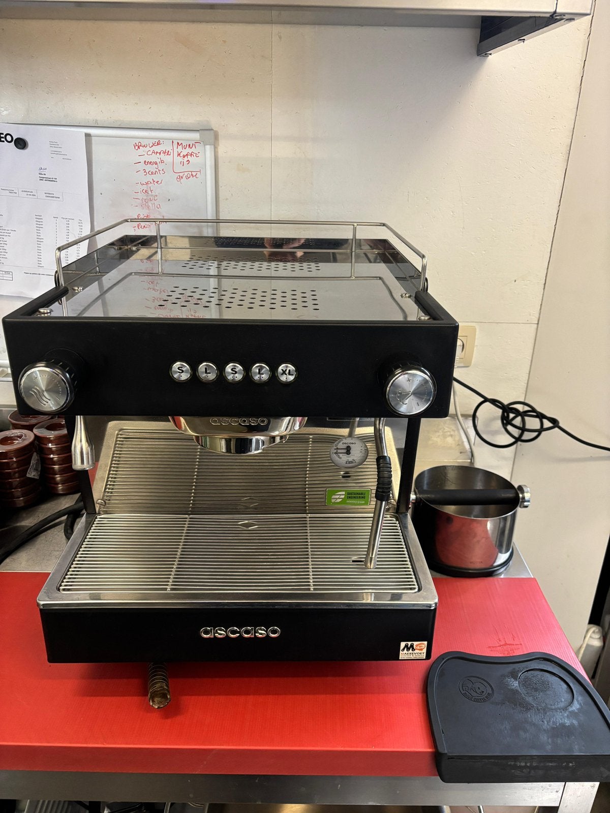 Ascaso espressomachine zwart, Ophalen, Gebruikt, Koffie en Espresso