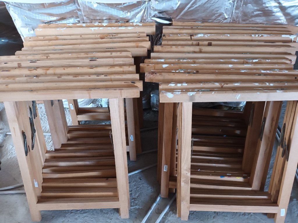 12 houten schragen, Ophalen, Gebruikt, Inklapbaar