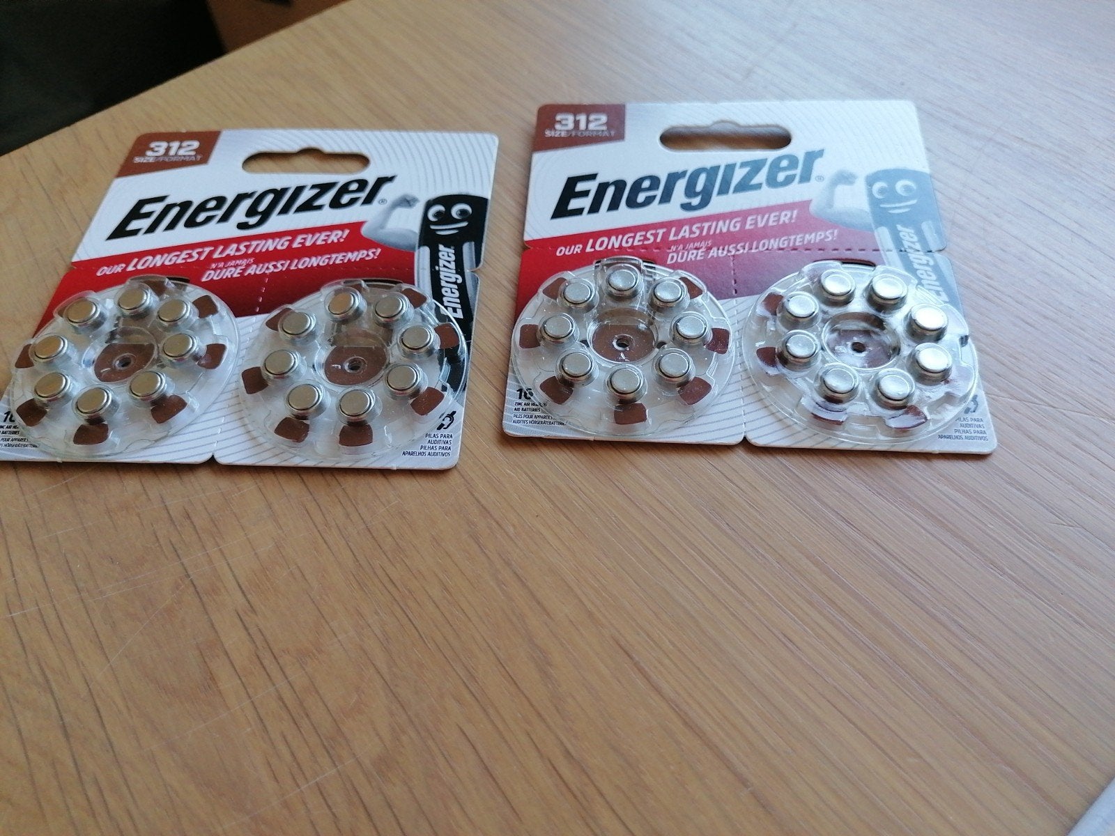 batterijen Energizer formaat 312, Ophalen