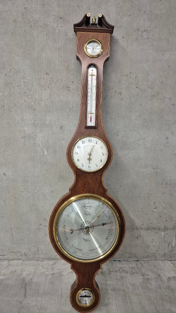 Klassieke Engelse Banjo Barometer - Comitti Holborn, Ophalen, Zo goed als nieuw, Barometer